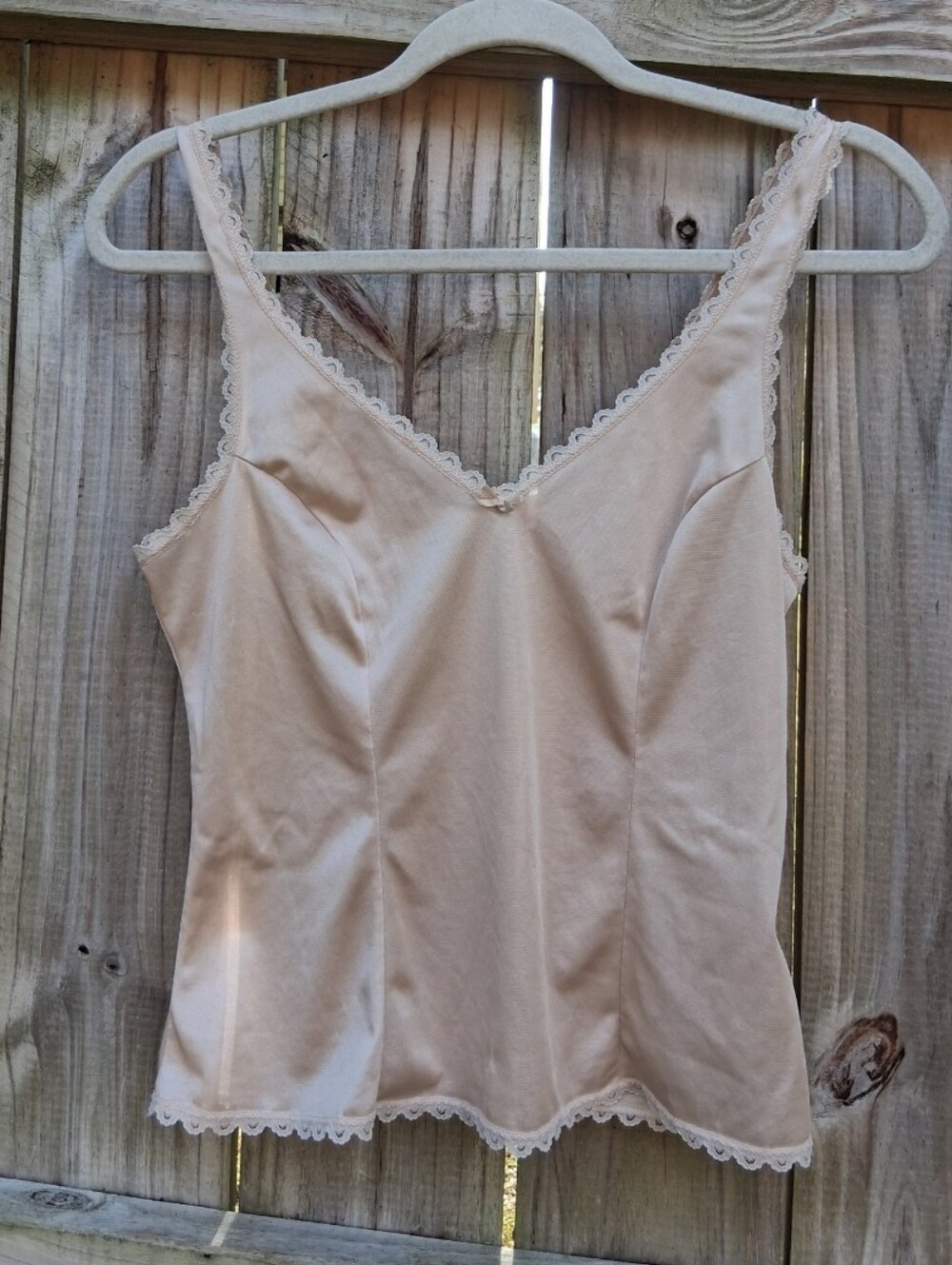 Women’s Lace-Trim Camisole Tank Top - Cream